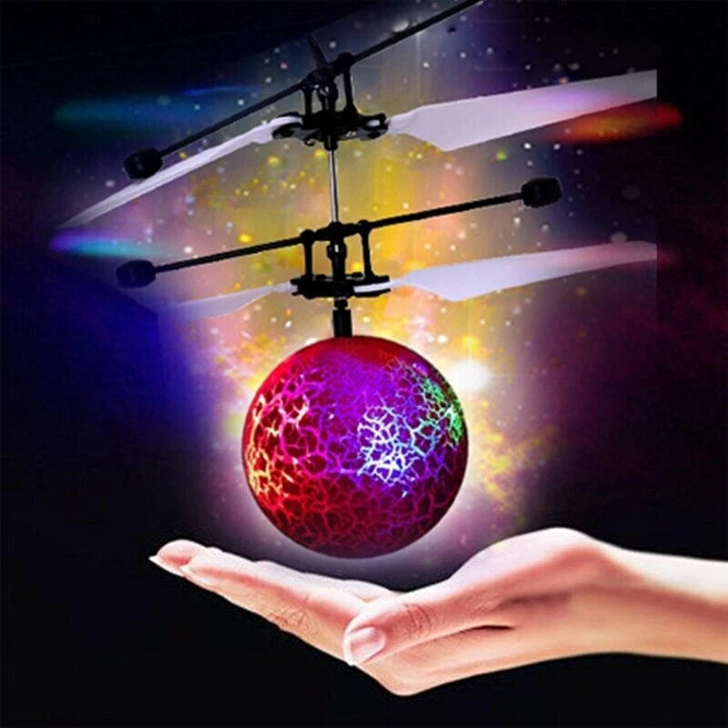 Flying Ball Helicopter Drone Magic Light Electric Game 4+ Kid Teenager Gift Toys