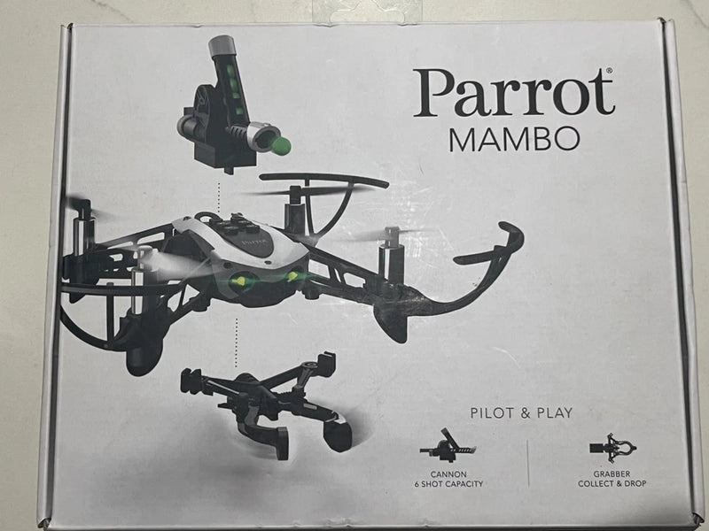 Parrot Mambo Mission play & pilot drone illustration on product box