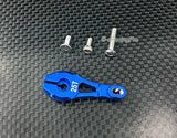 Blue 25T alloy servo arm horn with mounting screws