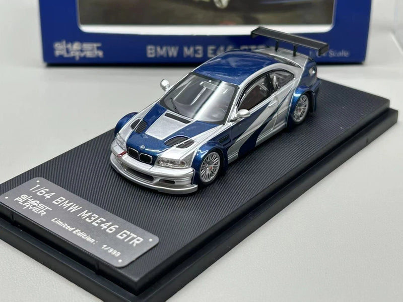 Ghost Player SW  1:64 M3 E46 Alloy car Model Collectible Ornament Gift toy