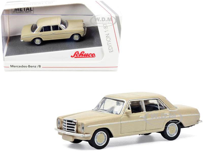 MERCEDES BENZ 8 BEIGE 1/87 (HO) DIECAST MODEL CAR BY SCHUCO 452659600