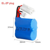 18350 700mAh 7.4v 15C Lipo battery for UDI001 H100 H102 high speed RC boat Battery