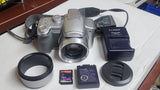 PANASONIC LUMIX DMC-FZ7 6.0MP DIGITAL CAMERA SILVER TESTED  WORKING JAPAN F2.3