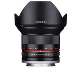 Rokinon 12mm F2.0 High Speed Wide Angle Lens (Fujifilm X Black)