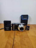 Panasonic Lumix DMC-TZ5 10x Compact Digital Camera Leica Lens 2 Batt Works Great