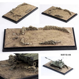 Homemade 1/72Gazan Suburbs Sandbagged Artillery Position Tank Battle Scene Model Battery