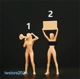 1/64 1/43 Beauty Girl Scene Props Miniatures Figures Model For Cars Vehicles Toy