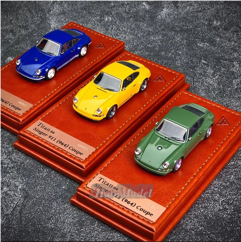 MU MAKE UP 1:64 Porsche Singer 911 964 Model Resin Diecast Toys Simulation Gifts