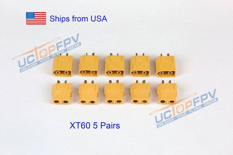 5 Pairs XT60 Male Female Connector for Lipo Battery DJI Phantom F550 F450 XT 60 Battery