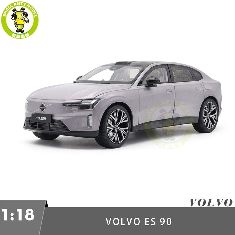 1/18 Volvo ES90 Aurora Silver Diecast Model Toy Car Gifts For Friends