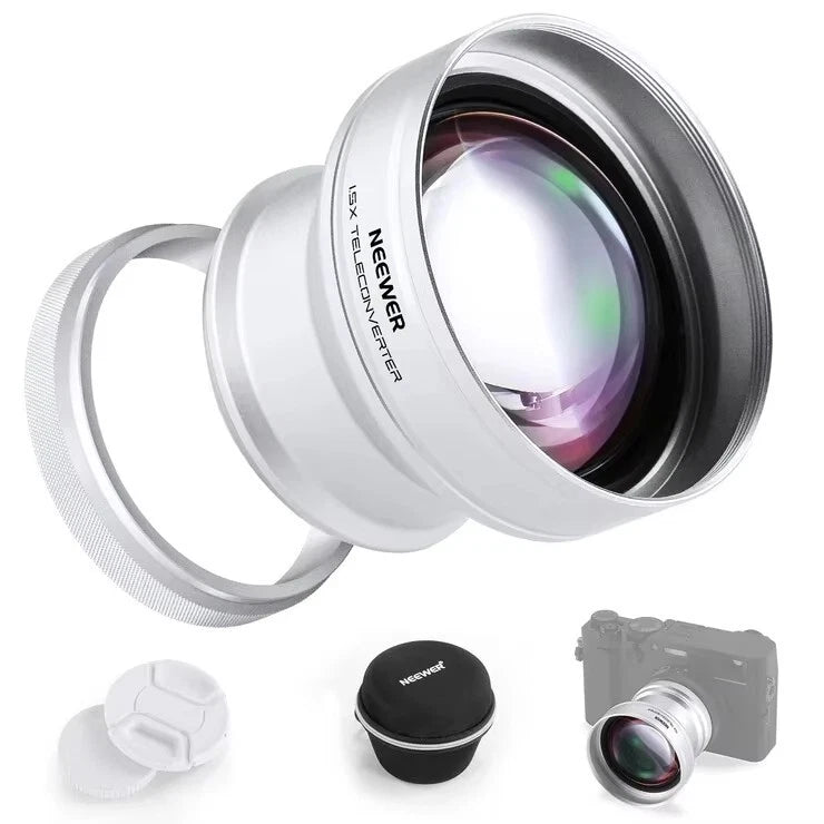 NEEWER LS-61 49mm 1.5X Teleconverter Additional Lens For Fujifilm X100 Series