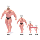 1/43 Muscular man Scene Prop Minitures Doll Figures For Cars Vehicles Model Toy