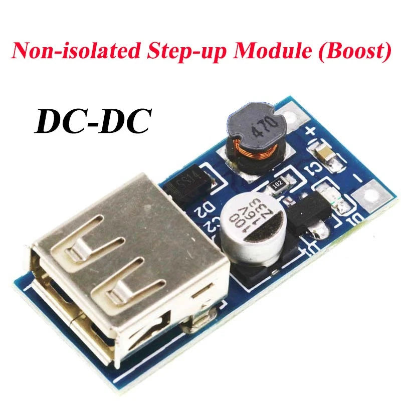 1-10pcs DC to USB Boost Converter Module 0.9V-5V Input to 5V 600mA USB Output