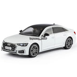 1/24 Audi A6L Sedan Model Car Diecast Toy Vehicle Kids Toys for Boys Gifts White