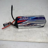 6100mAh LiPo battery pack with soft case and plug, black connector and red/black leads