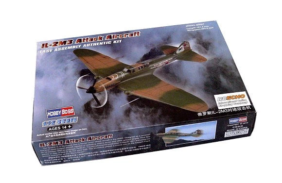 HOBBYBOSS IL-2M3 attack aircraft 1/72 scale model kit in retail box