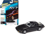 1982 Mazda RX-7 1:64 Black Diecast Car Model by Johnny Lightning JLSP244 A