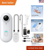 Thumb-Sized 128GB Body Camera - Compact Hands-Free Recorder for Travel & Safety