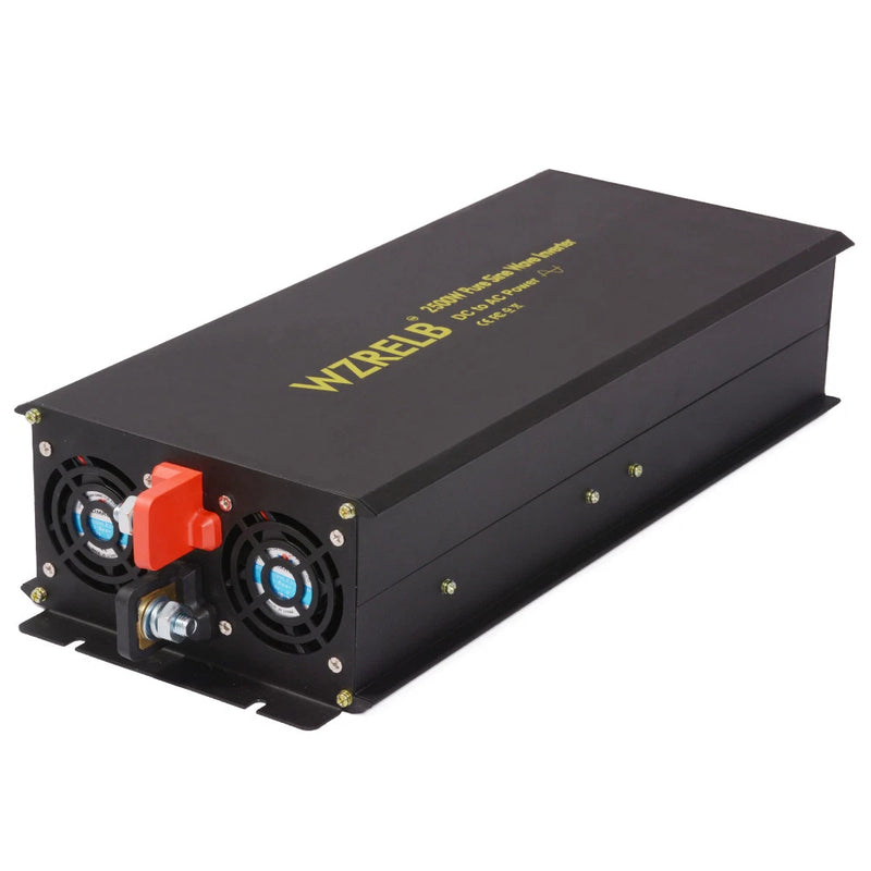 2500W Pure Sine Wave Inverter 12V DC to AC 120V Power Converter Car Solar Home