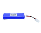 7.2V Ni-MH battery pack for toys, blue cylinder with label and wire connector