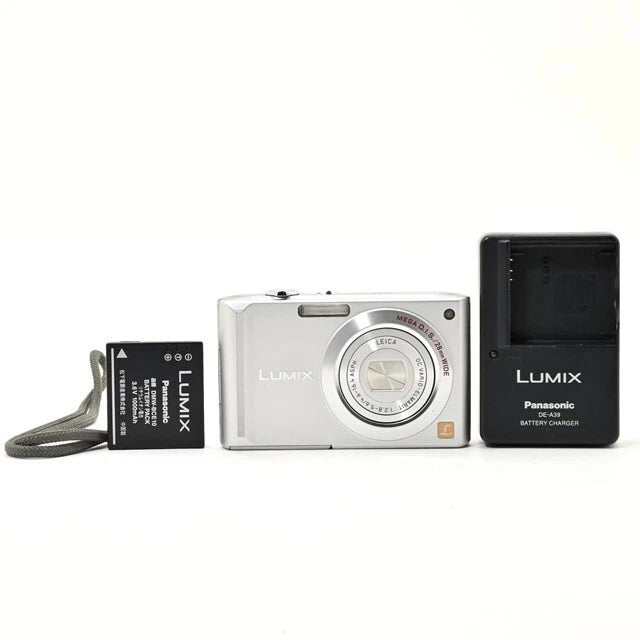 Panasonic Lumix DMC-FX55-S Digital Camera Precious Silver Used, Small LCD Crack