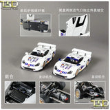 Transcend model 1:64 911 GT1 24h LeMans 1997 white Diecast Model Car