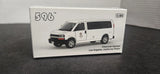 1:64 596 Chevy Express White Van Diecast Model - Alloy Detailed Collectible