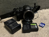 Panasonic Lumix DMC FZ-38 camera (2 batteries, 8GB memory card, charger)