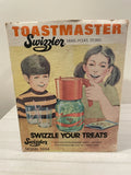 Toastmaster Swizzler Glass Pitcher Orange Battery Mixer WORKS Model 1004. Battery
