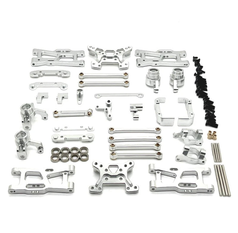 WLtoys 1/14 144016 144018 rc car Aluminum metal Upgraded Parts DIY Silver New