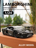 1:24 Lamborghini Revuelto Spray  Alloy Diecast Car Model Sound Light Toy Vehicle
