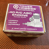 Vtg Tower Hobbies 40 True ABC Radio Control Engine / Motor With Muffler New Rare