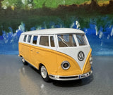 YOUR NAME PLATE YELLOW  Camper Van Bus 1:32 Scale Toy Car Model, Gift Sleeves