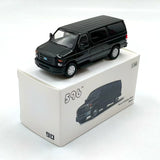 1:64 E350 Black Unmarked Van Diecast - Undercover Law Enforcement Model