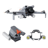 Adjustable drone searchlight bracket with light module and side lamps