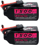 1500mAh 130C 4S Lipo Battery 14.8V with XT60 Plug for FPV Drone Racing RC Battery