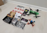 Racing drones, numerous, spare parts, spare cameras, frames, ect.