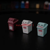 1/64 Trash Can Scene Props Diorama Miniatures Figures Model For Cars Vehicles