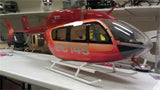 600 EC-145 PF RC Helicopter Fuselage Orange Painting Suitable for TREX 600
