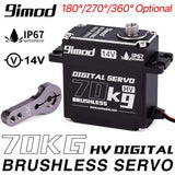 Brushless Motors 70KG RC Servo 14V HV High Torque Steering Servo for 1/10 RC Car