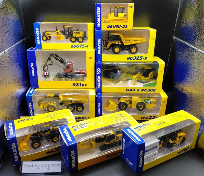 Komatsu Official Diecast Model  1:87 Minicar New Scale Please Select Japan F/S
