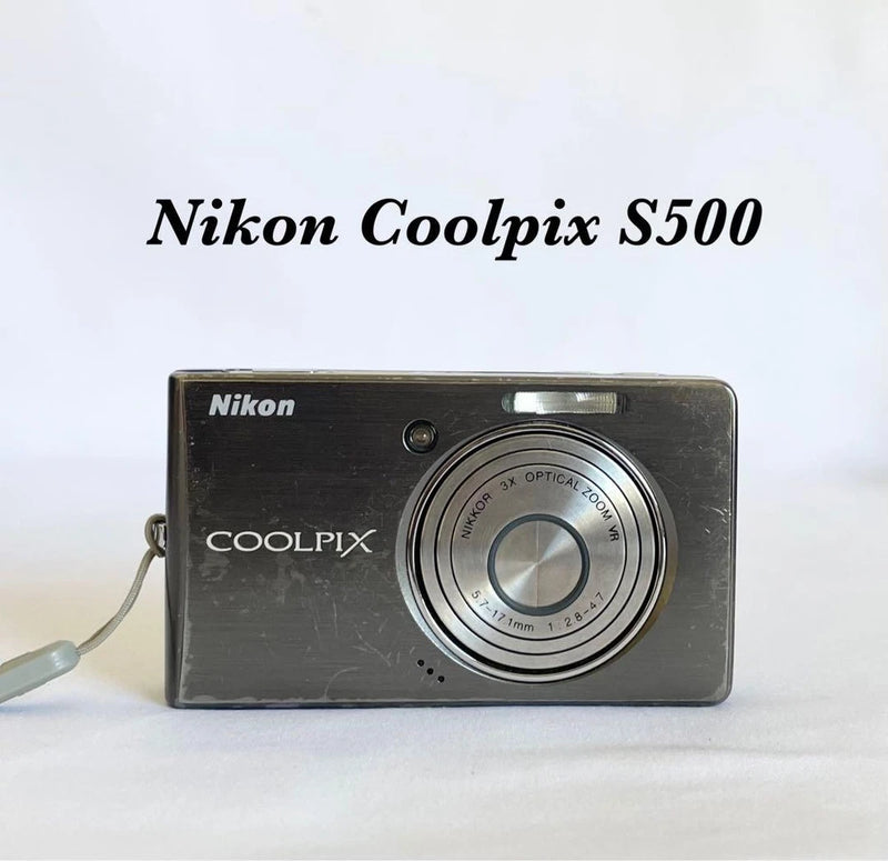 Nikon Coolpix S500 Digital Camera Tested Urban Black Excellent Condition