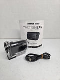 Sharper Image Action Cam SVC430 Video Camera Waterproof 1080 Works