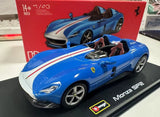Bburago 1:43 Ferrari Monza SP2 Diecast Metal Model Car Acrylic Cover Base New