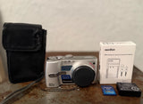 Panasonic Lumix Digital Camera DMC-TZ1 Bundle Battery Charger Card Tested READ