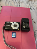 Panasonic LUMIX DMC-FH20-BLACK-14.1 MP-Digital Camera-SD Card-Accessories In Box