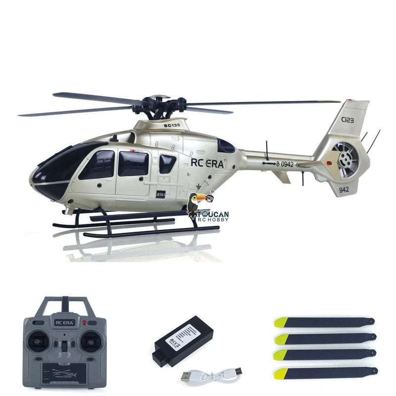 6CH RC Simulation Helicopter Model EC135 1/36 Stunt Airplane Reverse Flight
