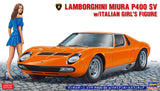 Hasegawa 20423  1971 Lamborghini Miura P400 SV W/ Girl Figure model kit 1/24