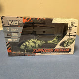 XB Typhoon Rescue RC Helicopter 3CH Electric RTR Flybar Green Camo Huey