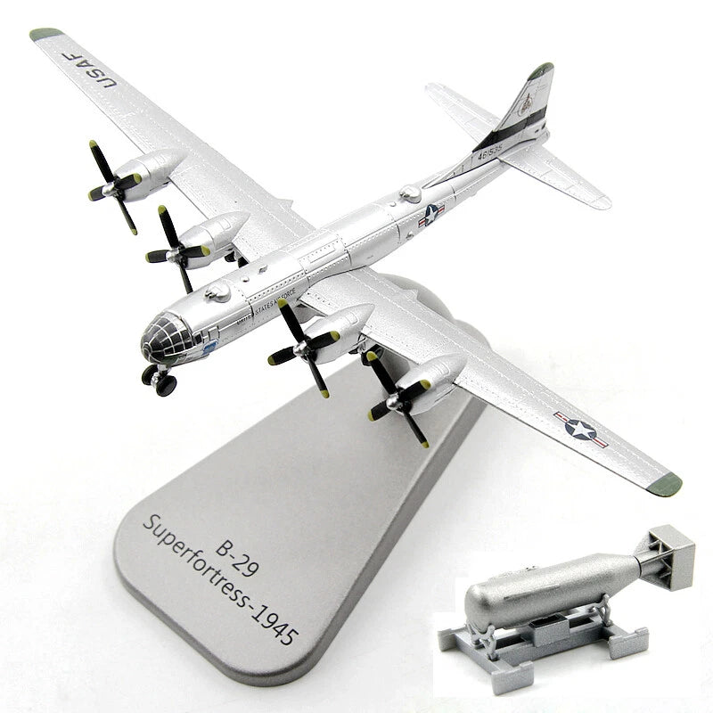 1:300 Scale Alloy Diecast Military Model USAF B-29 Superfortress Bomber Aircraft